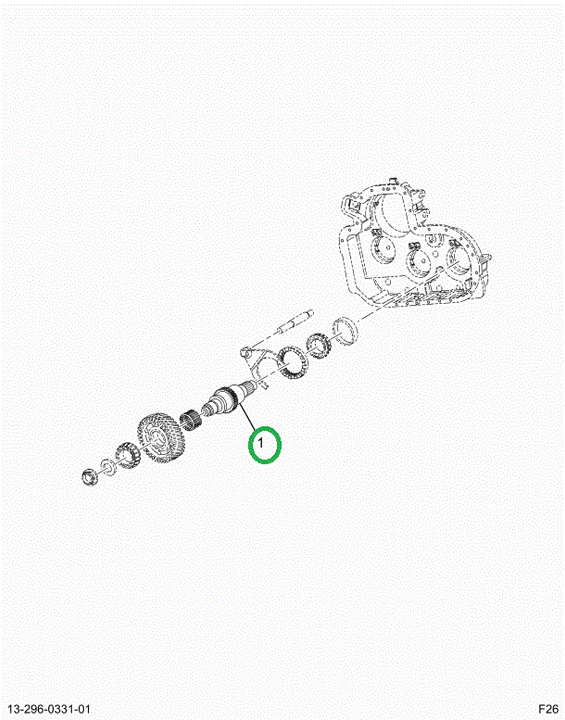 2596997C1 SHAFT OUTPUT T-CASE