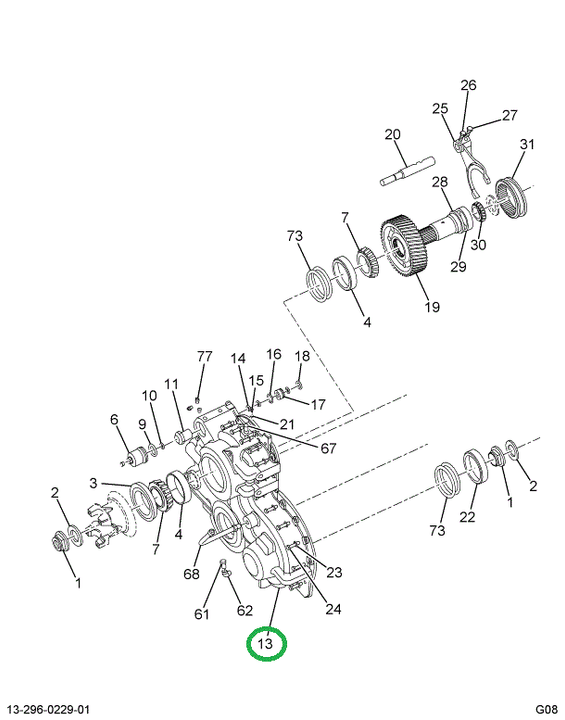 2597002C1 Cover, Transmission