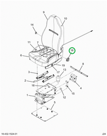 2597445C1 KNOB SEAT RECLINER W/HARDWARE