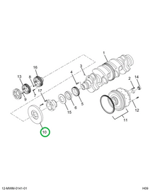 2597608C1 DAMPER CRKSHFT VIBRTN W/240CV