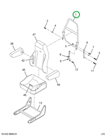 2597791C1 FRAME SEAT BACK