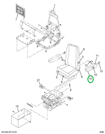 2598262C1 Armrest, Seat