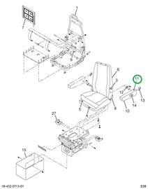 2598263C1 Cover, Armrest Y