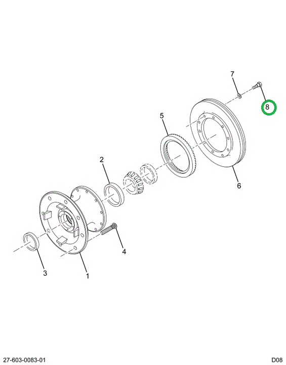 2598303C1 SCREW CAP HH 1/2-20UNFX1.50