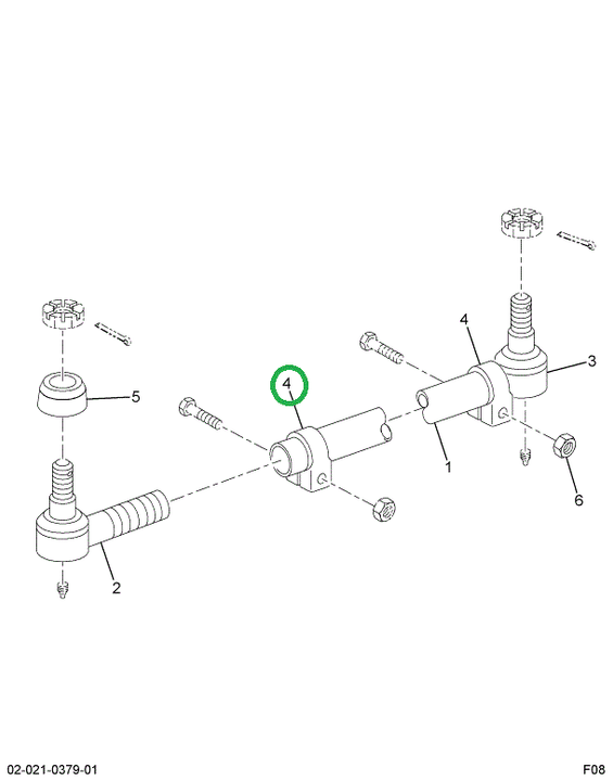 2598766C91 Clamp Assembly, Tie Rod