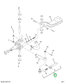 2598777C91 ROD FRT AXLE TIE W/ENDS