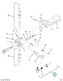 2603234C91 ROD FRT AXLE TIE ASM W/ENDS