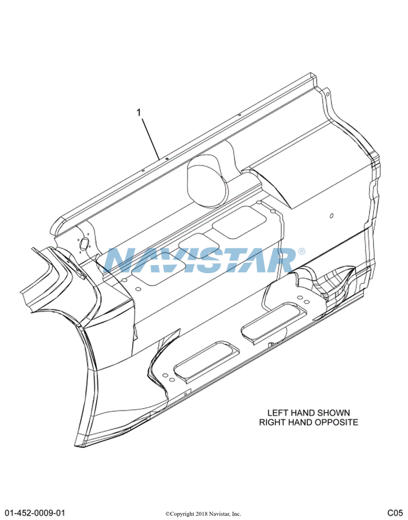 3525242C1 PANEL CHASSIS SKIRT FRONT-RT