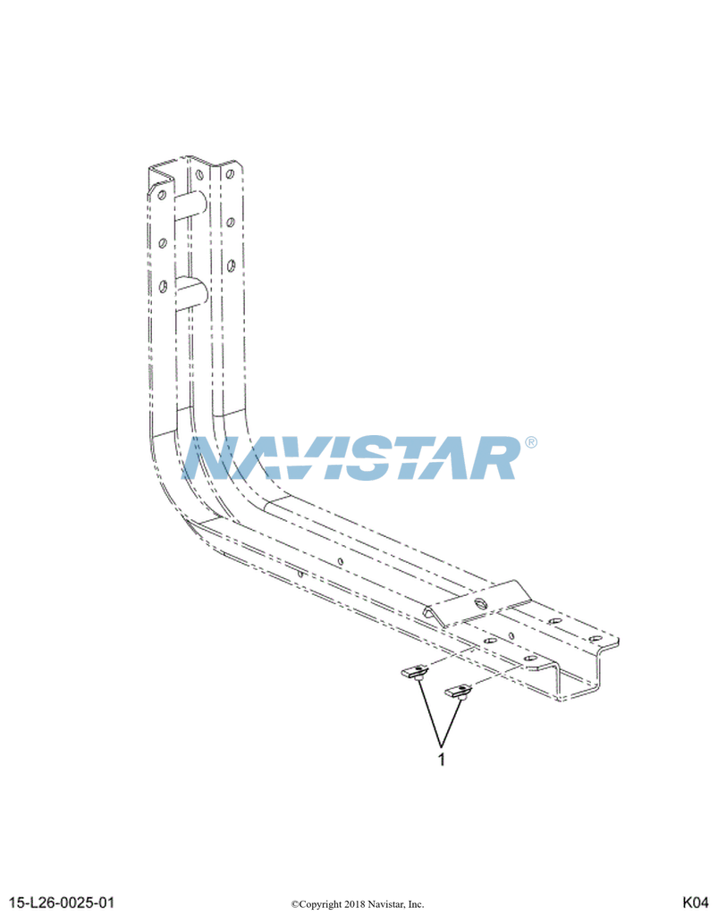 3541323C1 NUT SPECIAL*M8 X 1.25 U-NUT (L