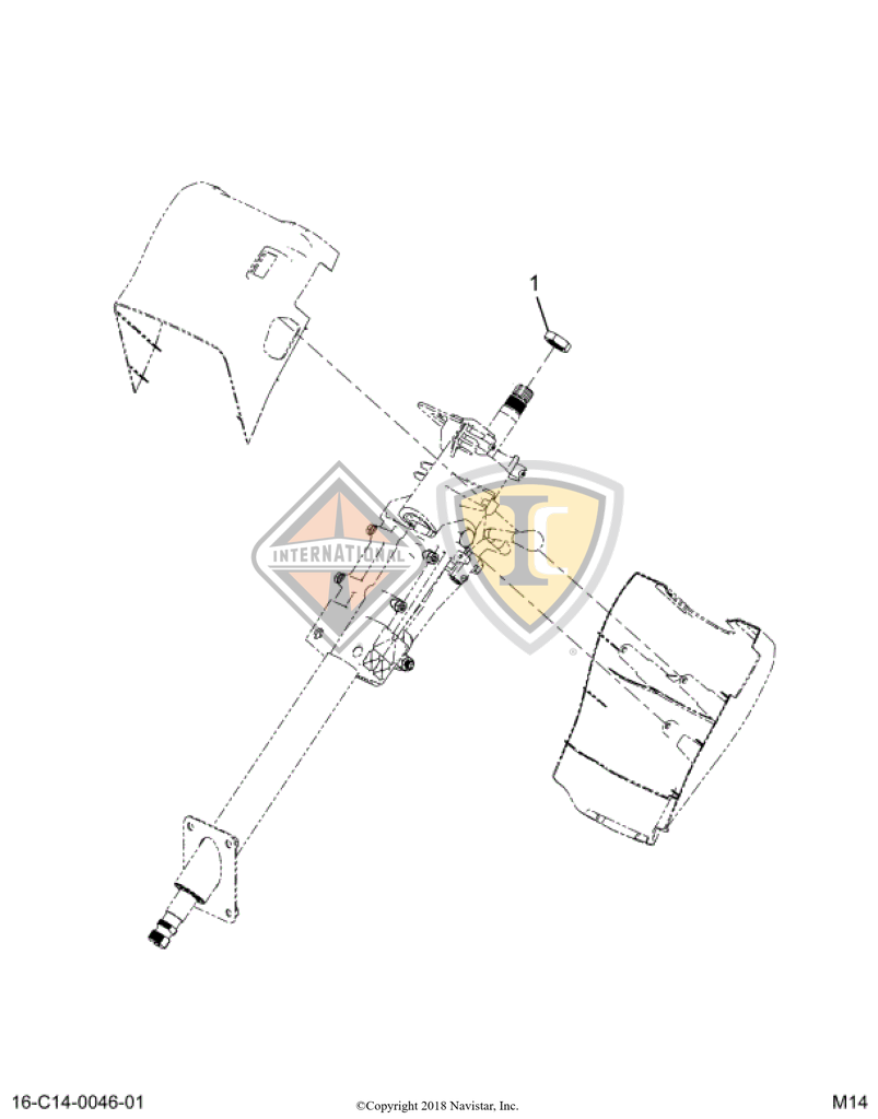 3551707C1 NUT STEERING WHEEL 7/8-20