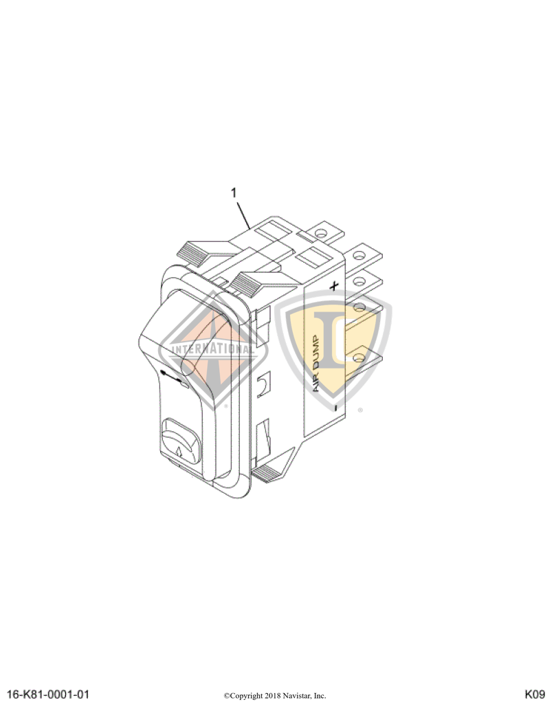3588237C1 SWITCH ELEC AIR SUSP DUMP