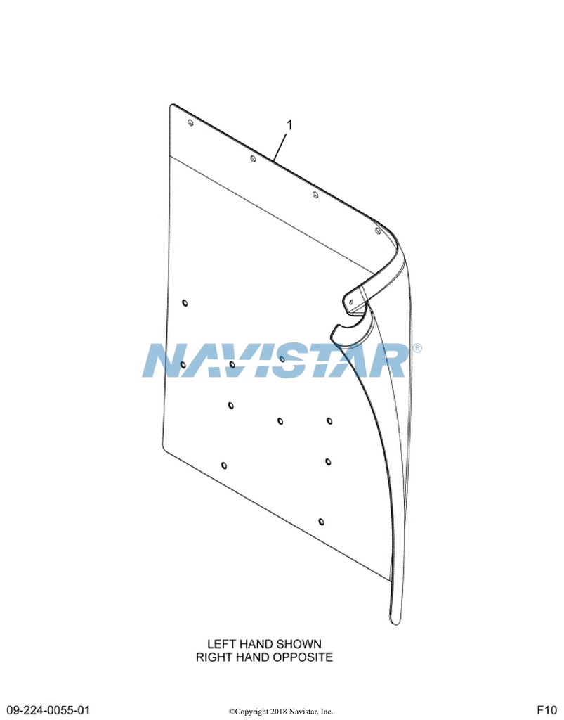 3588954C4 GUARD FRT FENDER  MRD SFA LH