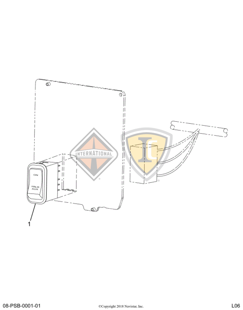 3596670C1 SWITCH HARDWIRED FOR CUST ACC