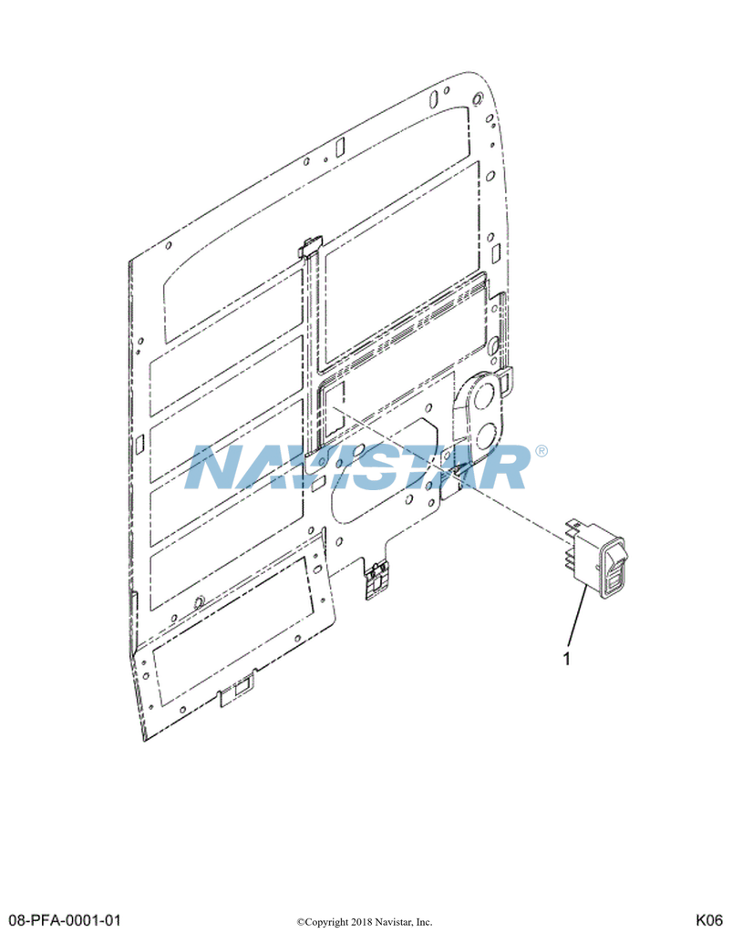 3596670C1 SWITCH HARDWIRED FOR CUST ACC