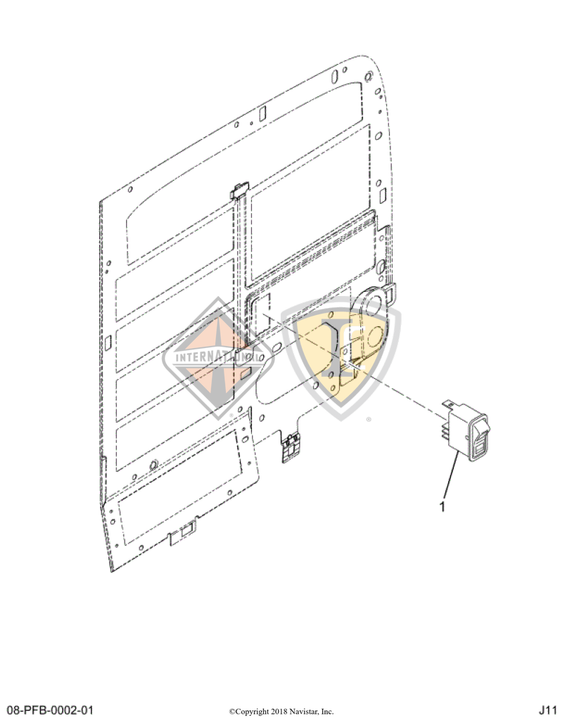 3596671C1 SWITCH HARDWIRED FOR CUST ACC