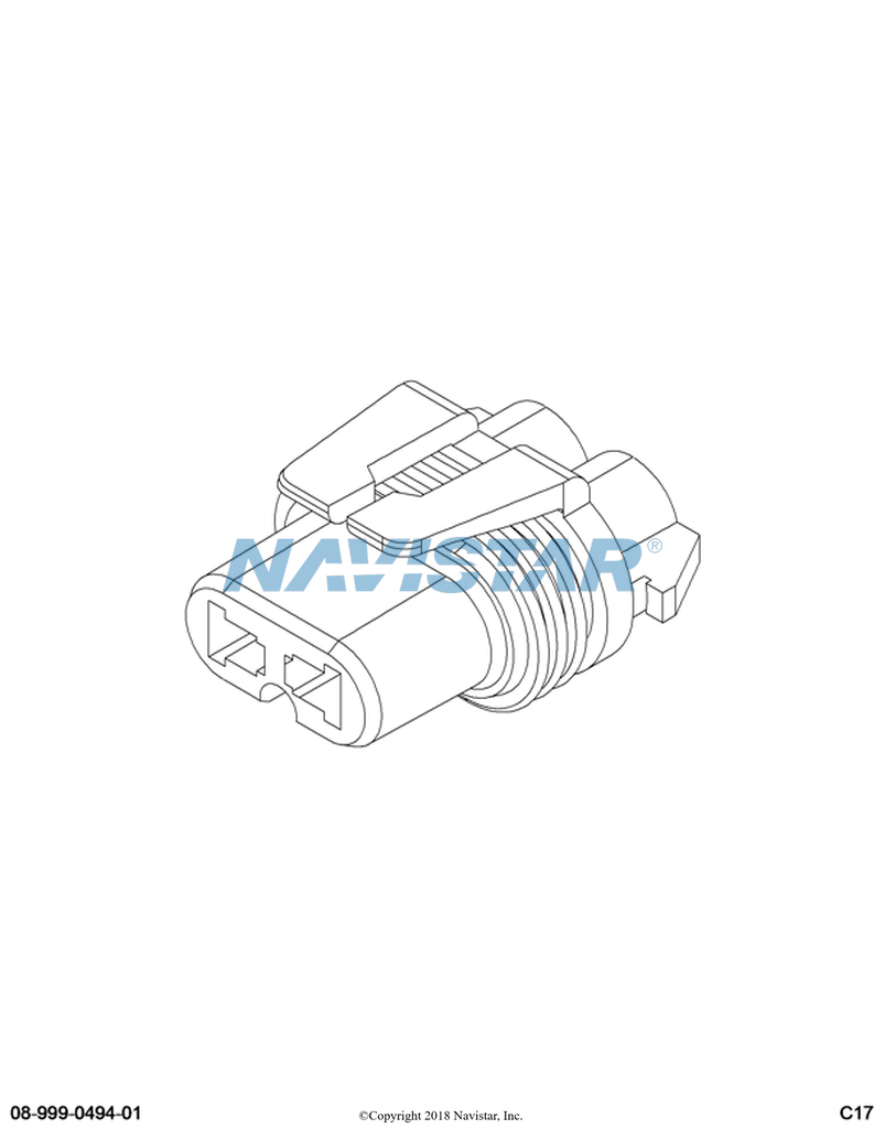 3600046C1 BODY CONNECTOR 2FEMALE MP280