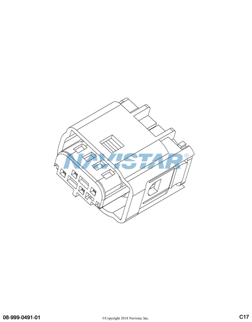 3600324C1 CONNECTR,CONNECTOR BODY 4 WAY