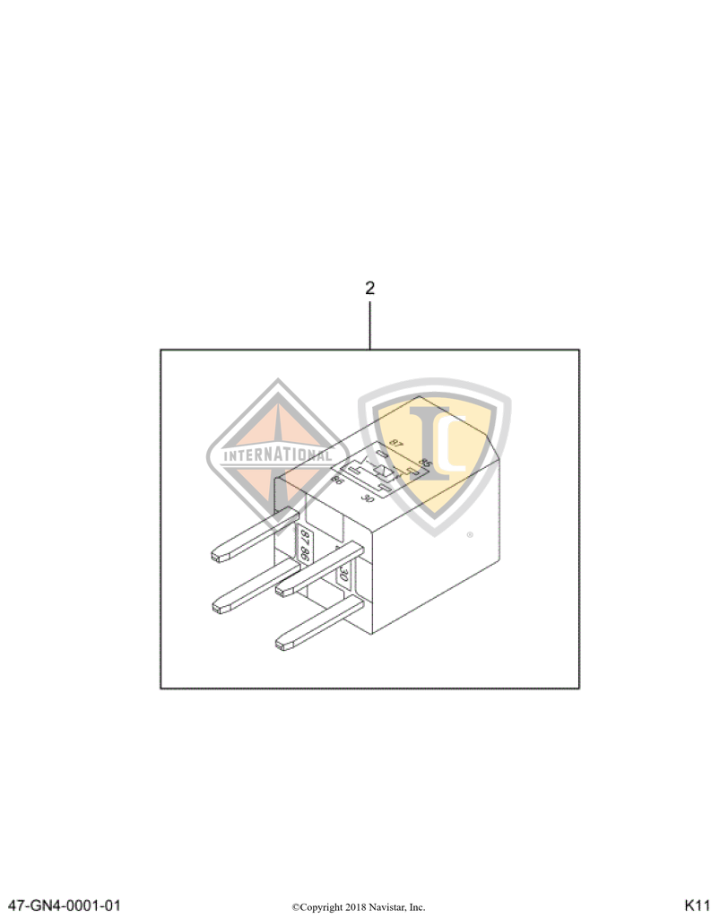 3600330C1 RELAY GEN CONTROL  4 PIN MINI-