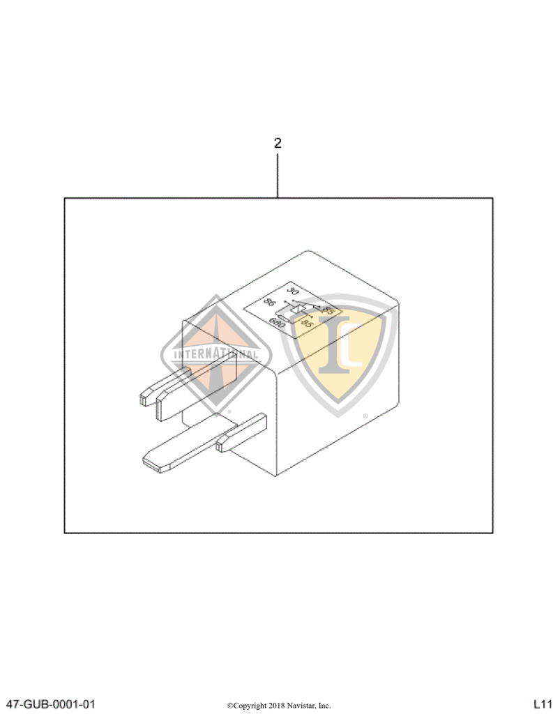 3600330C1 RELAY GEN CONTROL  4 PIN MINI-