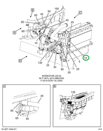 3709499C94 HOSE, A/C , COMP TO COND