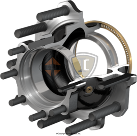 3748327C91 HUB,FRT WHEEL , F12 IRON 10-28