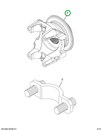 3766238C91 FLANGE, TRUNNION BEARING, SPL1