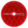 98006R ReflectorRound 3 Red Screw On Ctr