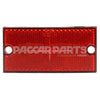 98035R REFLECTOR-RECTANGULAR RED 1.81"X3.69"