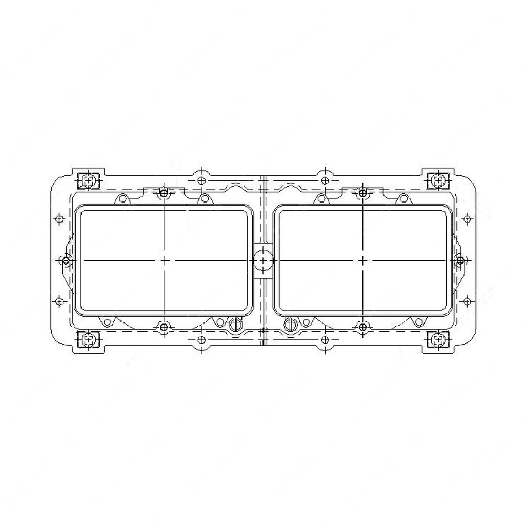 A06-15605-006 HEADLAMP & HOUSING-OFFSET,RECT,HAL,LH