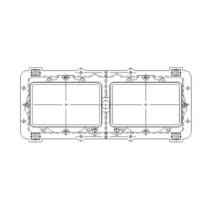 A06-15605-006 HEADLAMP & HOUSING-OFFSET,RECT,HAL,LH