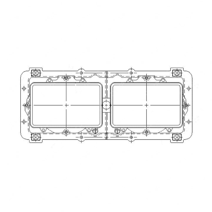 A06-15605-007 HEADLAMP & HOUSING-OFFSET,RECT,HAL,RH