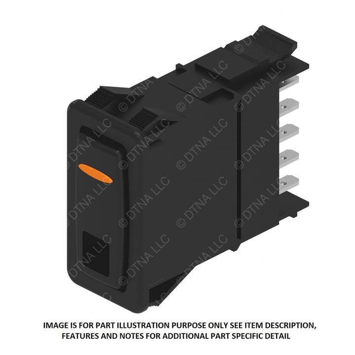 A06-86377-200 SWITCH-ROCKER,2 POS MOM,W/INDICATOR,AMBE