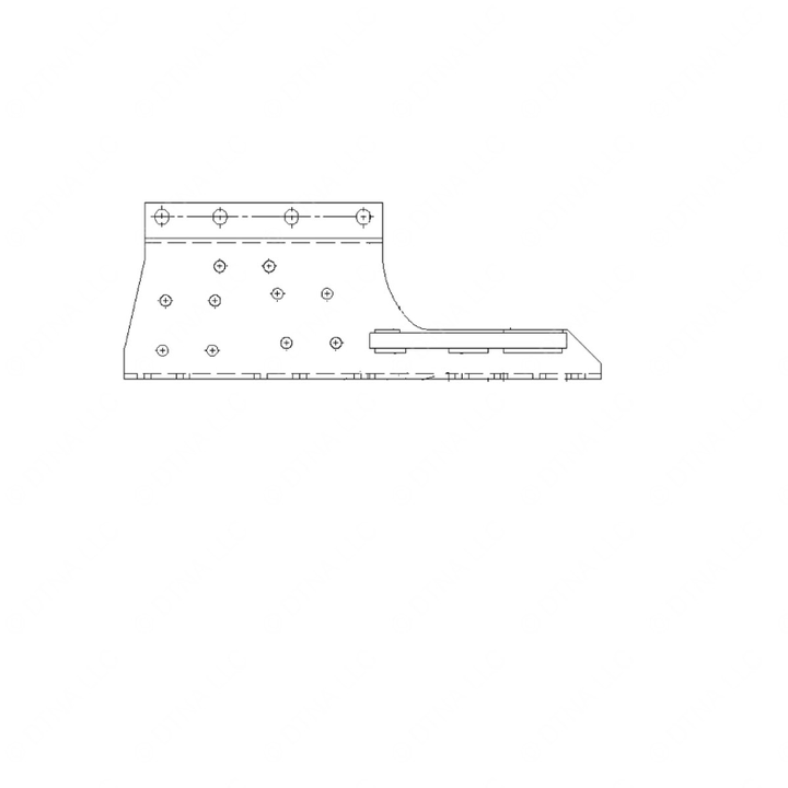 A15-22667-001 AY,X/M MTG BRKT, 9.50,RH,HD
