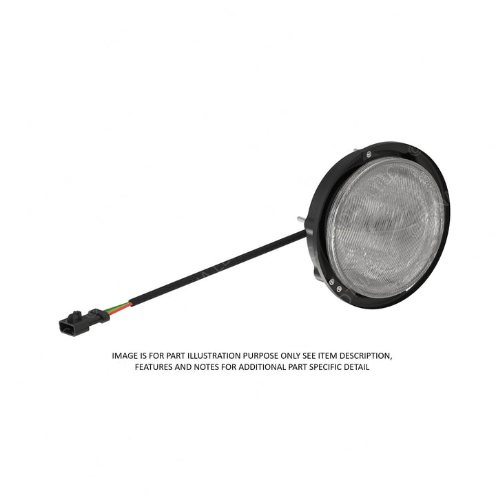 A17-12839-001 HEADLAMP-SINGLE ROUND 7 IN,RH