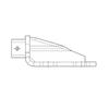 A17-16698-001 SUPT-TILT HOOD BTM RH RAD