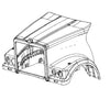 A17-19558-009 HOOD-123FA,DIOAC,RAISED CAB