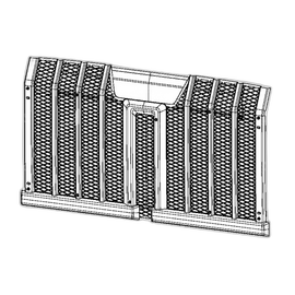 A17-21900-004 GRILLE-RADIATOR MTD,FFE,WINTER