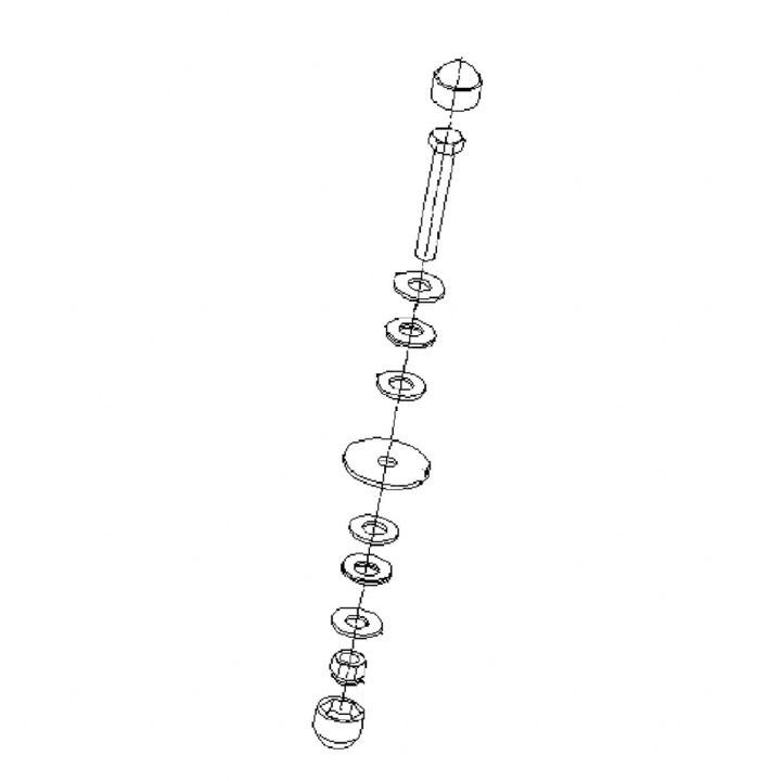 A18-32955-001 HARDWEAR-UPPER MIRROR PIVOT FASTENER