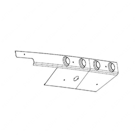 A18-62172-100 CAB TRIM-EXTERIOR,SKIRT-LAMP,RH,EXH