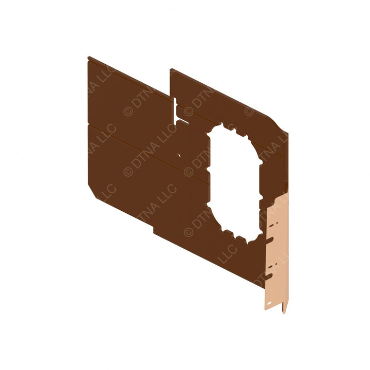 A18-71286-105 UPH-SIDEWALL,WDO,TV,RH,BROWN