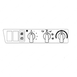 A22-51694-013 HVAC CNTL - 3 HOLE, W/ RE