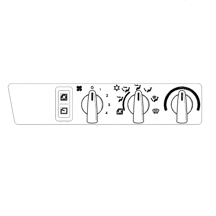 A22-51695-001 HVAC CNTL - 1 HOLE, NO RE