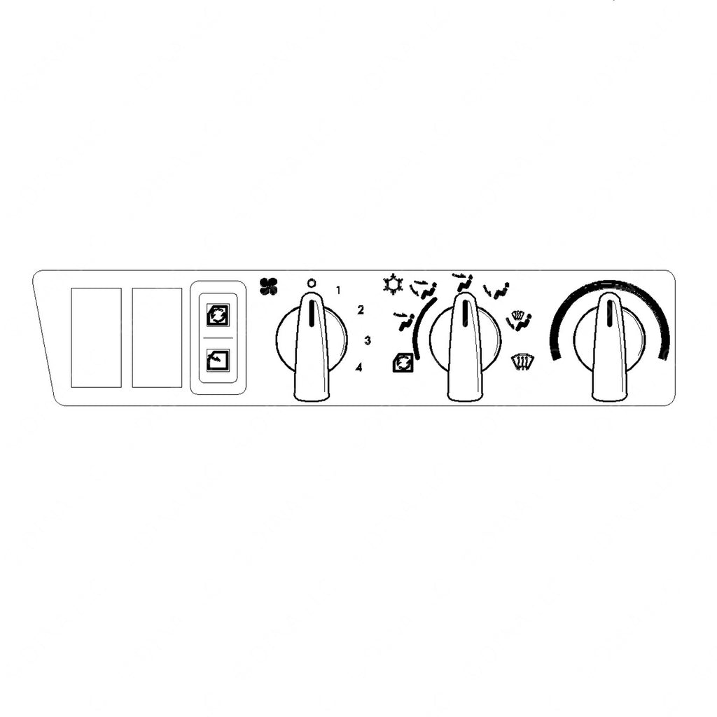 A22-51695-013 HVAC CNTL - 3 HOLE, W/ RE