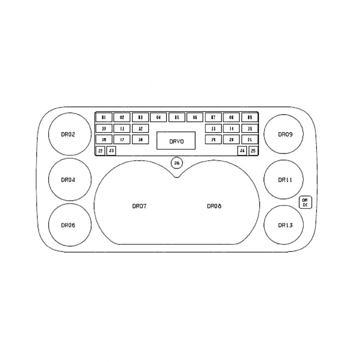 A22-53849-069 CLUSTER-250K US, TACH, RESET, DUAL AIRS