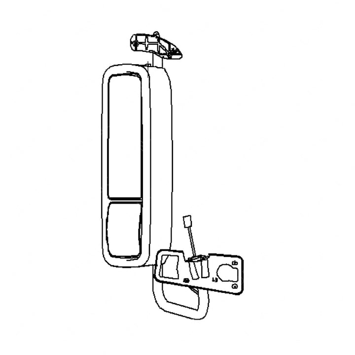 A22-62161-000 MIRROR ASSY-REAR,OUTER,WIDE,MAN,PTD,LH