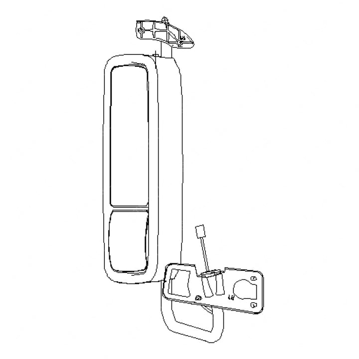 A22-62162-002 MIRROR ASSY-REAR,OUTR,REM,TEX CVR,HTD,LH