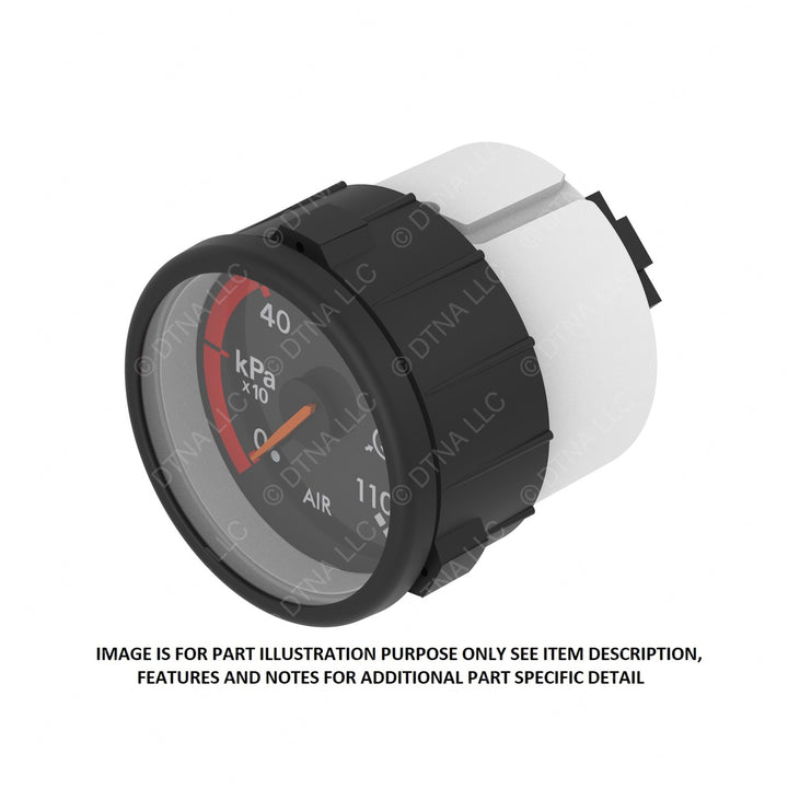 A22-63139-411 GAUGE-AIR PRESSURE,SECONDARY,EXPORT,BLK