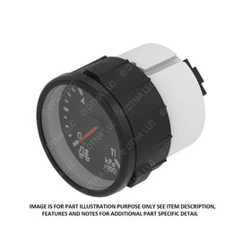 A22-66355-033 GAUGE-AIR PRESSURE,SUSPENSION,METRIC,BLK