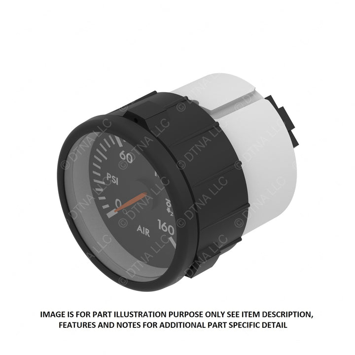A22-68156-005 GAUGE-AIR PRESSURE,AXLELIFT2,US,BLACK