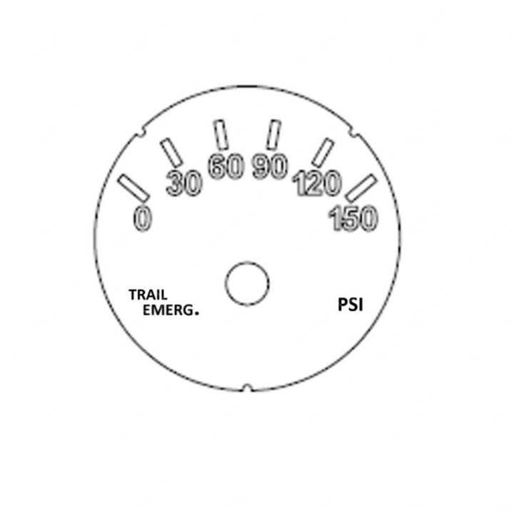 A22-71454-000 GAUGE-TRAILER EMERGENCY,PSI,BLACK